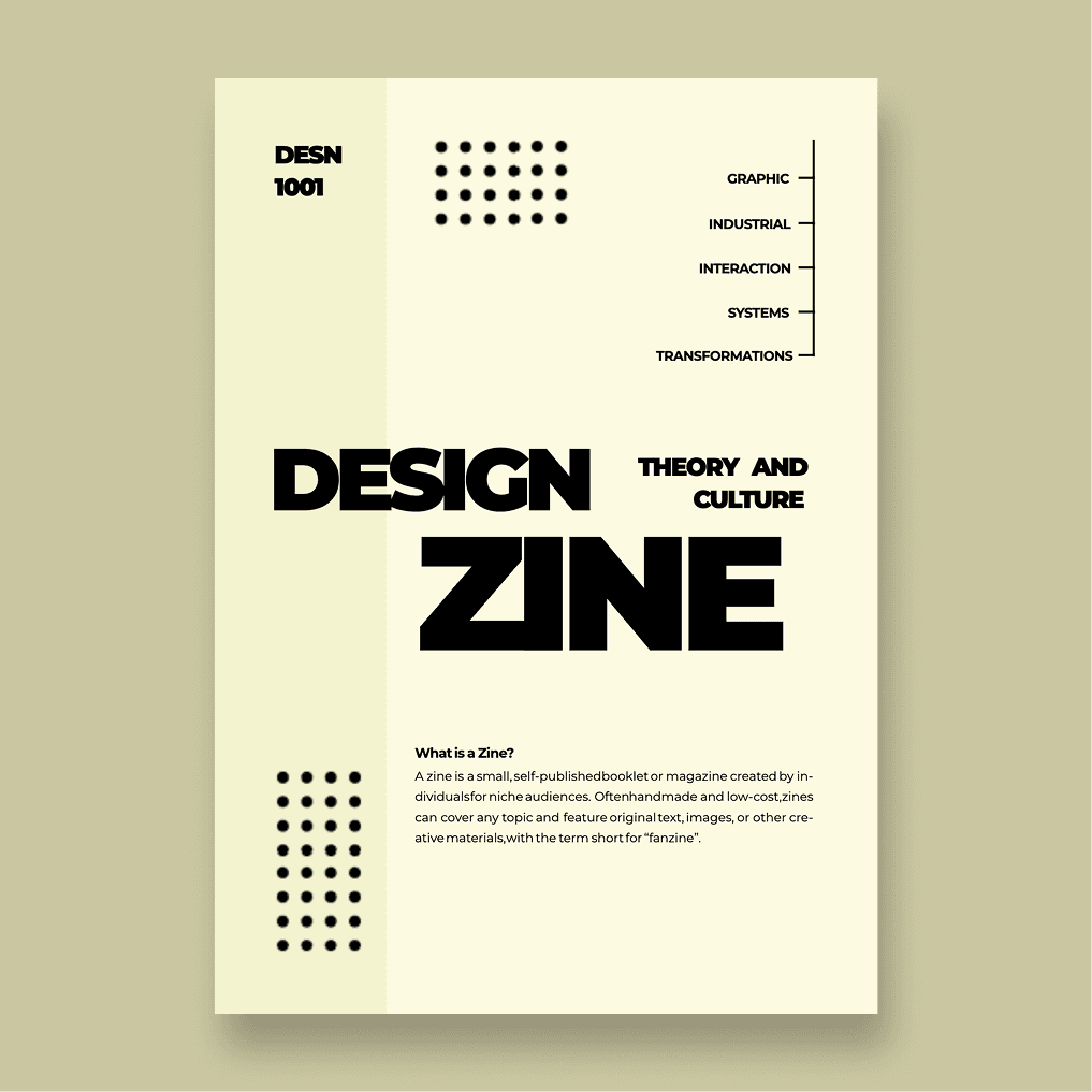 Theory and Culture Zine case study preview